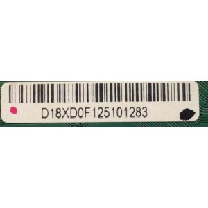 MAIN PARA SMART TV PHILIPS / NUMERO DE PARTE D18XDF / BAD780G0201 / D18XD0F125101283 / DISPLAY HV650QUB-F9D / MODELO 65PFL5766/F7